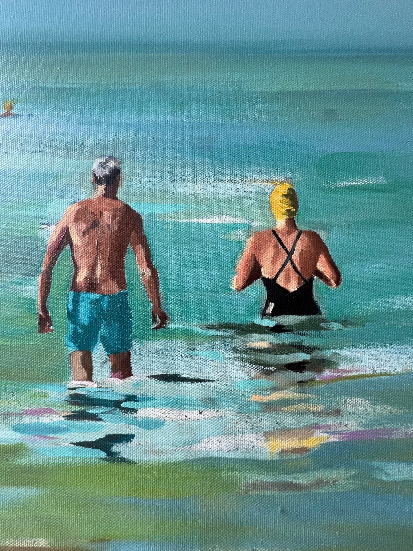 pre-swim chat – Brighton Arch swimmers