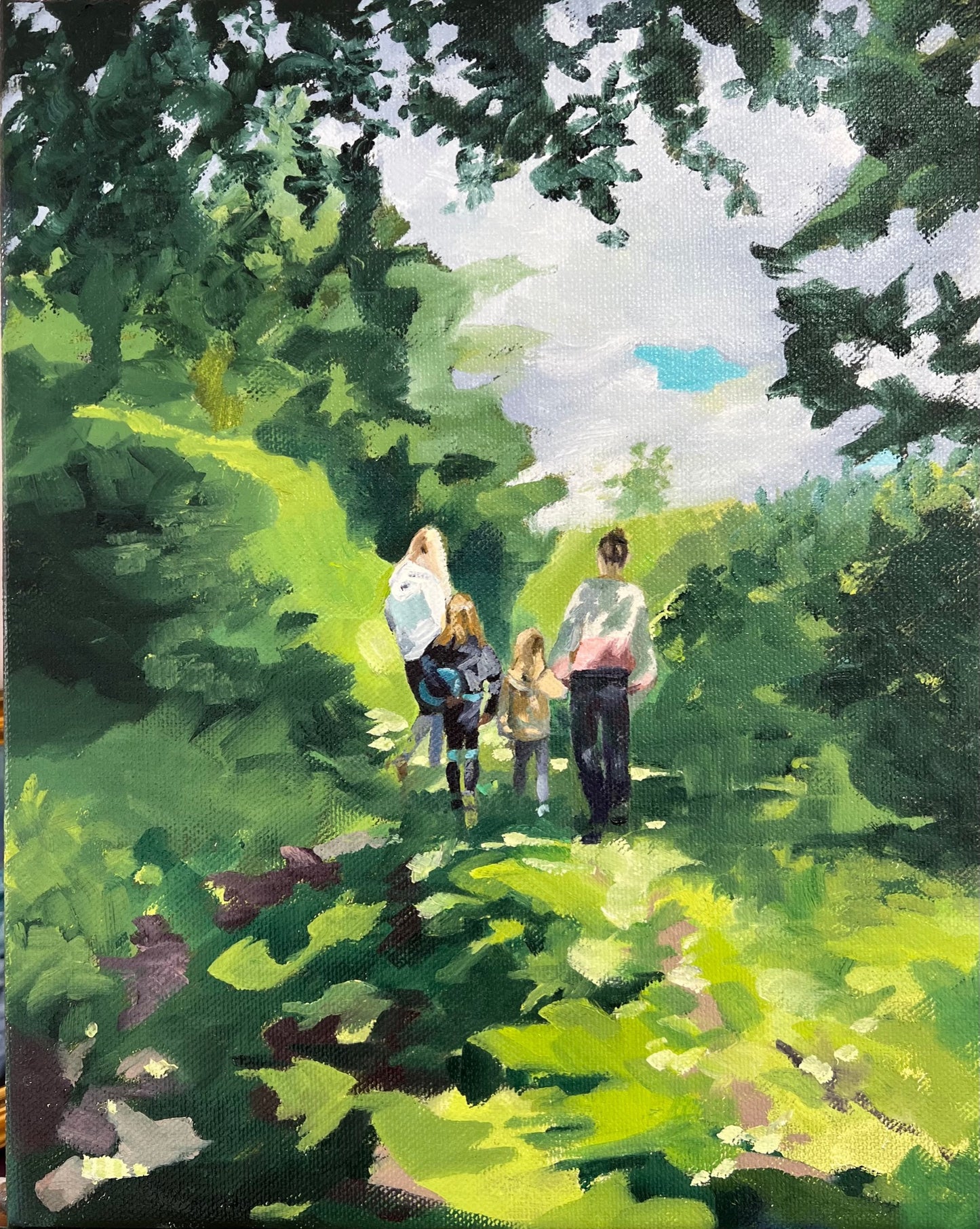 birthday walk to the stables