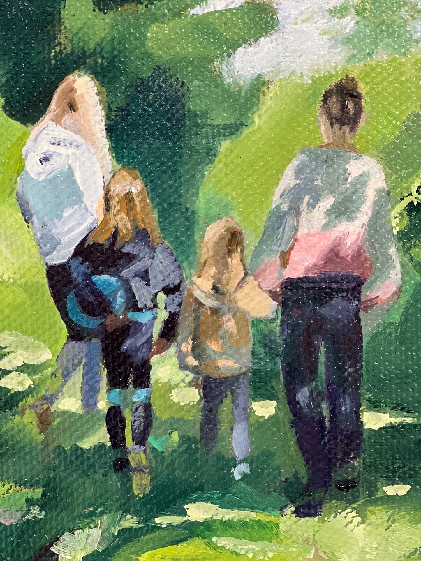 birthday walk to the stables