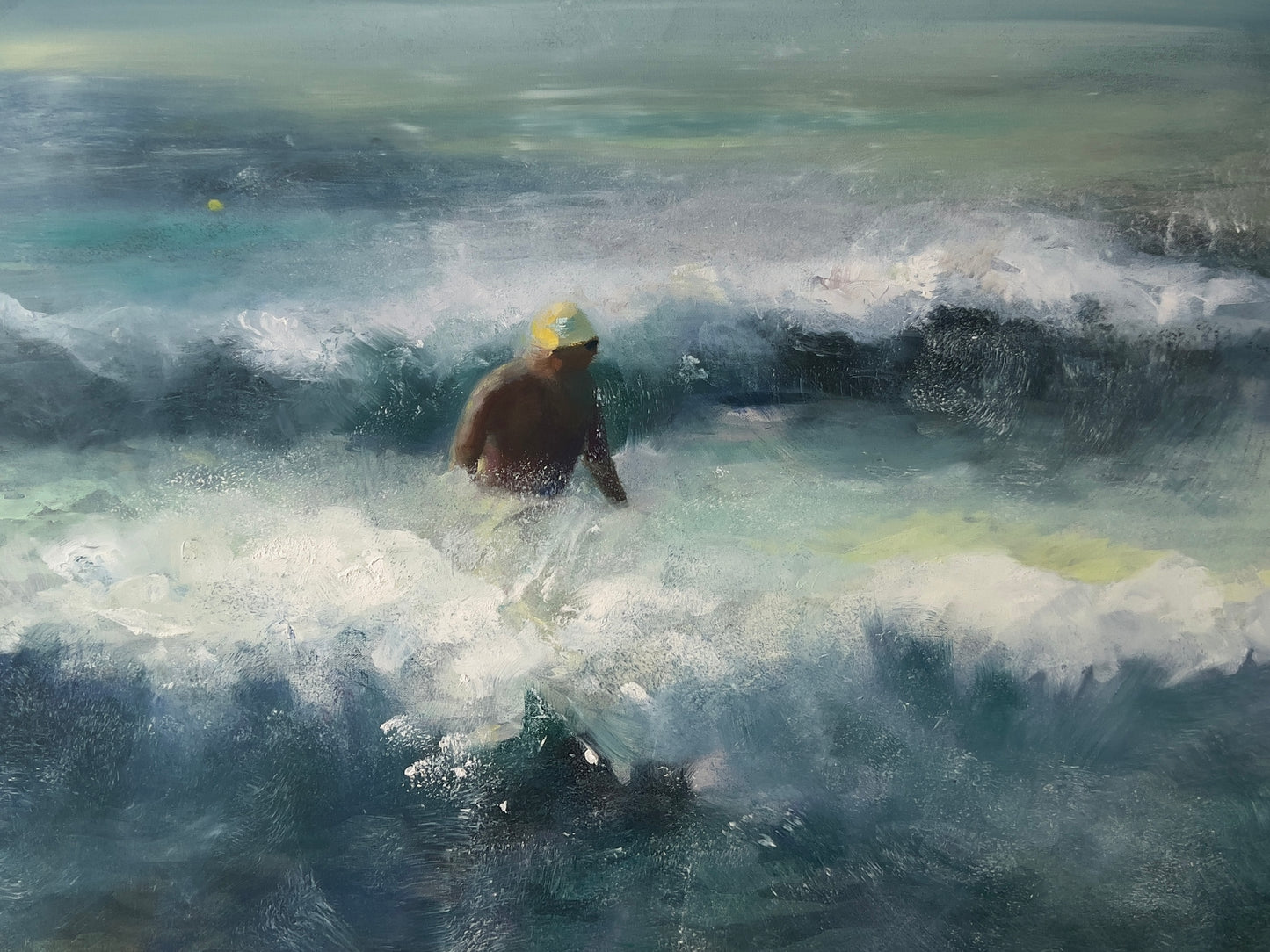 Strong sea, strong swimmer