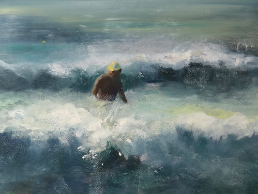 Strong sea, strong swimmer